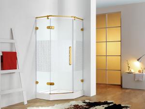 Quality Clear Tub Shower Enclosure With Sliding Glass Door L0385 900×900×2000mm wholesale
