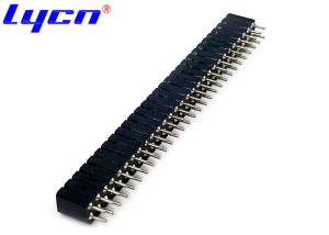 Quality 180° DIP PPS Round Female Pin Header 2.54 Mm Machined UL94V-0 wholesale