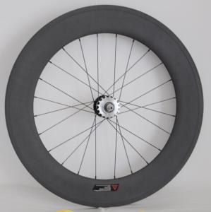Quality Best pirce Chinese700c 88MM Carbon Tubular wheelsets with width 23mm fixed gear track bike wholesale