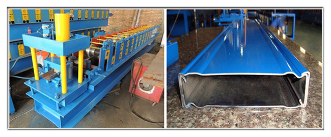 Galvanized Steel Rack Roll Forming Machine , Shelving Box Beam Roll Forming Equipment