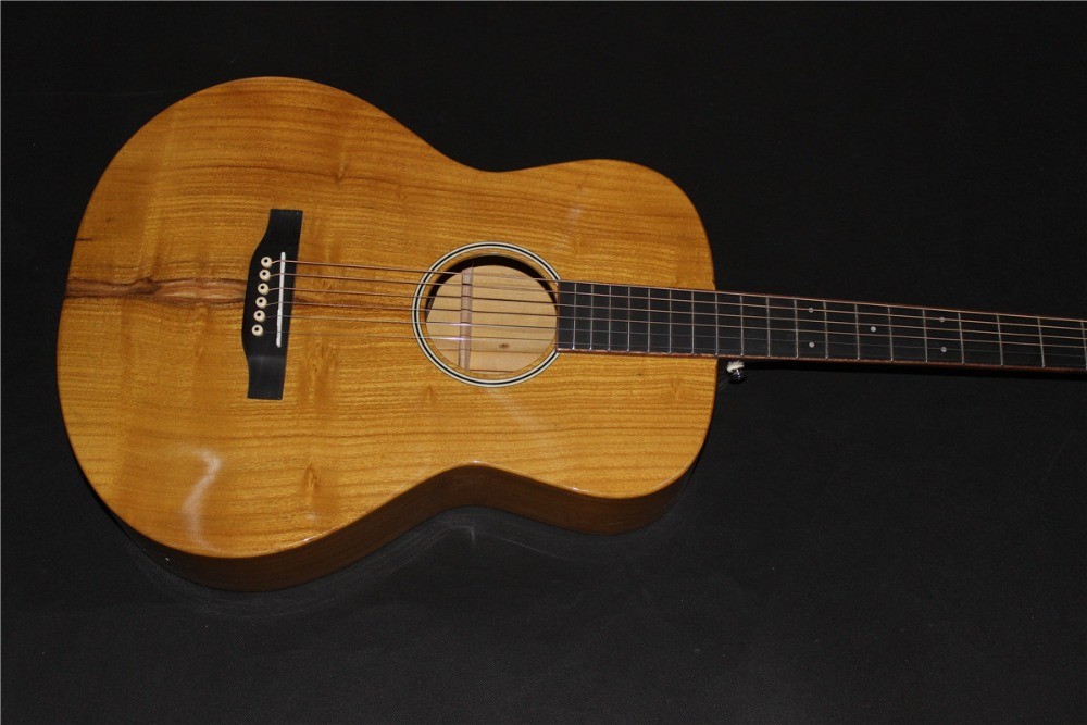 AAAA all Solid imported melburry wood OOO15m body custom acoustic electric guitar