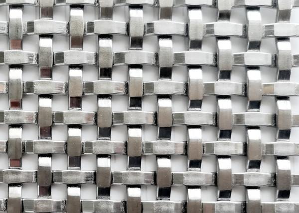 Stainless Steel Decorative Metal Mesh Wall Cladding For Architectural Woven Wire