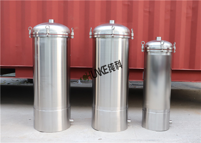 Precision 10" 30 inch PP PTFE Multi Cartridge Water Filter Housing SS304 316L For Liquid Beer Wine Milk
