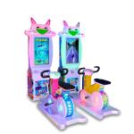2 Players Kids Arcade Machine / Bicycle Racing Machine W128*D150*H188CM