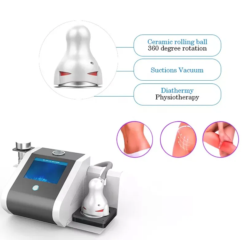 2023 Body Slimming Inner Ball Lymphatic Drainage 9D Rotation Vacuum Suction Cup Roller Cellulite Removal Skin Firm