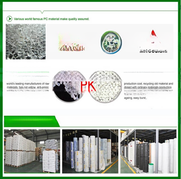 6mm-14mm Thickness PC Honeycomb Sun Panels Hollow Sheets For Roofing