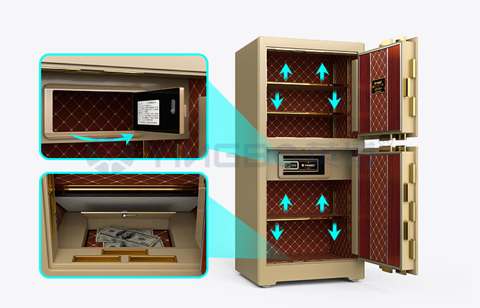 208±2kg Security Safe Box OEM Luxury Safes 4 Open Ways YB/ZY-120D