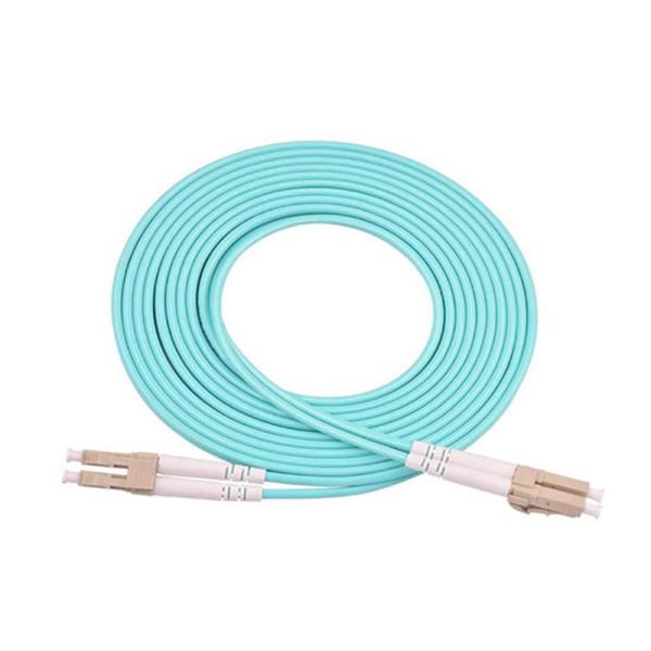 multimode lc lc connector om4 50/125 duplex jumper lszh jacket 1m fiber optic