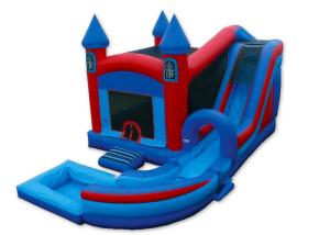 Quality Inflatable Castle Combo Bounce House , Blow Up Bounce House 0.55mm PVC Tarpaulins wholesale
