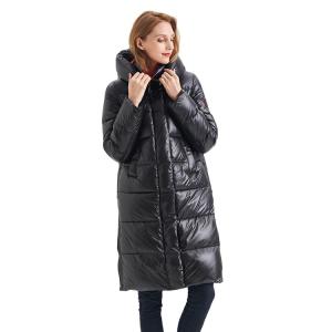 Quality FODARLLOY 2022 puffer jacket ladies warm hooded cotton-padded clothes slim long down winter jackets women coats wholesale