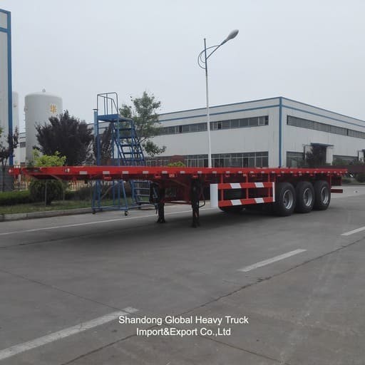 New Models Of Multi Axle Heavy Duty Low Flatbed Semi-Trailers With Direct Factory Sales
