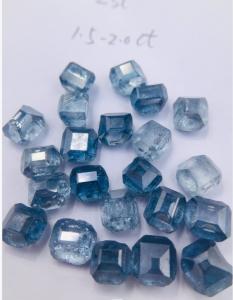 Quality Rough Blue Lab Grown Diamonds HPHT Industrial Synthetic Diamond For Cutting Process wholesale
