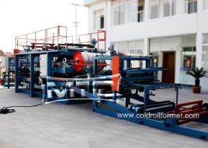 China EPS/Rockwool Insulated Sandwich Panel Making Machine on sale