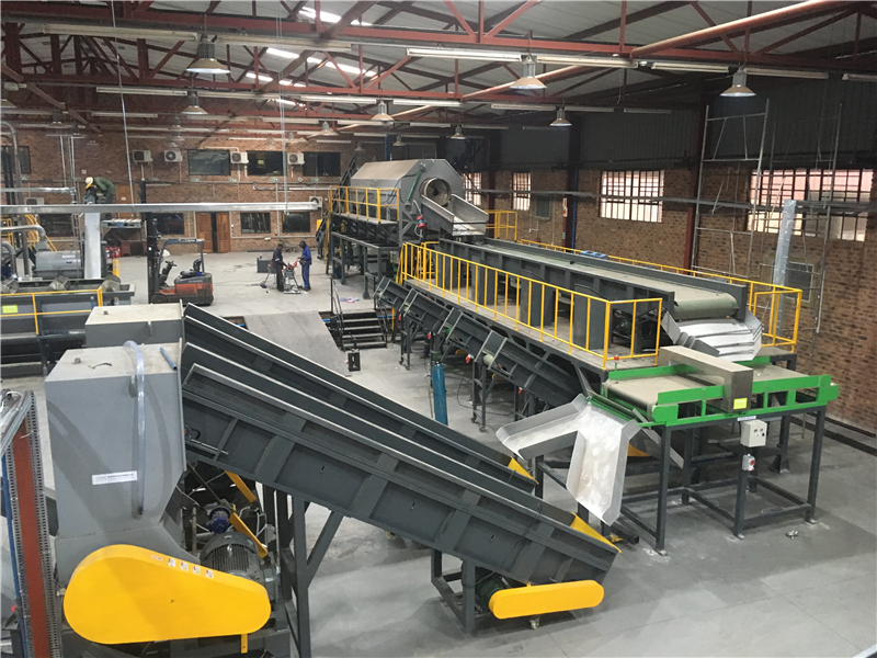 1500RPM Hot Air Plastic Dewatering Machine 5000kg/H PET Plastic Crusher