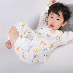 Quality Long Sleeve Muslin Sleeping Bag Anti Kick Crawling Clothes Eco Friendly Printing wholesale