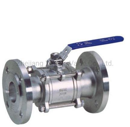 Temperature Normal Temperature Floating Ball Valve 3PC Stainless Steel Flange