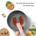 High Quality Cookware Cooking Pot Maifan Stone Flat Bottom Frypan Non Stick