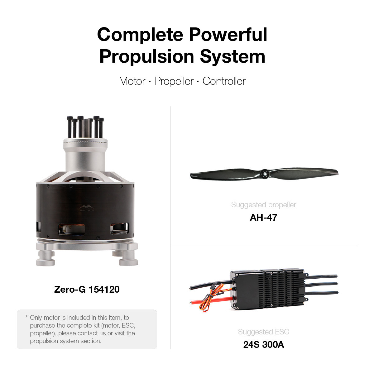 High Power 154120 80kg Thrust Heavy Lift Brushless Motor 90V For Commercial Operations