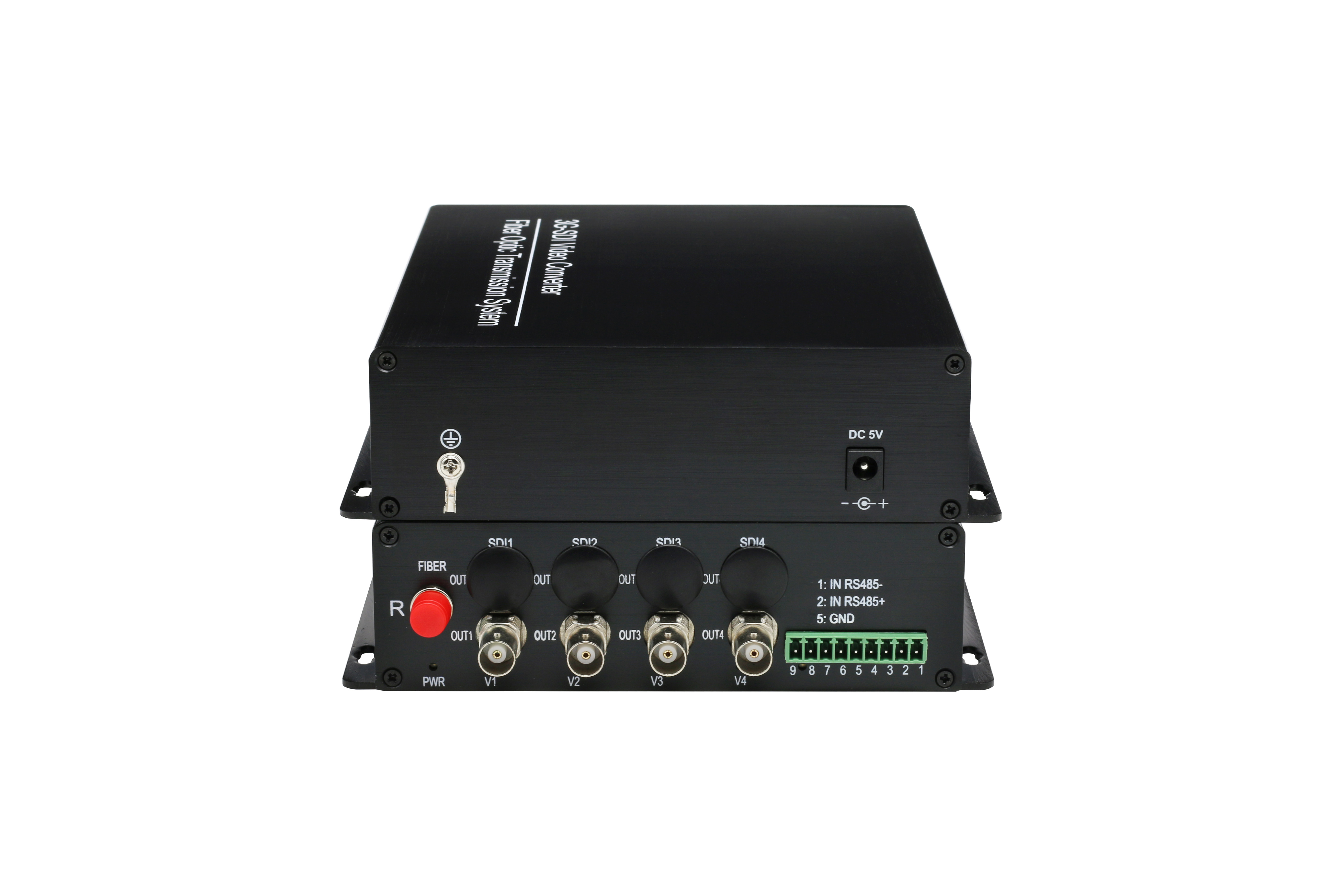 1Pair 4 Channel 3G-SDI Video 1080P Single Mode Single Fiber Extender