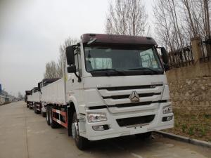 Quality 40 Ton Euro II ZF8098 Steering Sinotruk Howo7 Heavy duty Cargo Trucks with 10tires LHD336HP Sigle bed wholesale