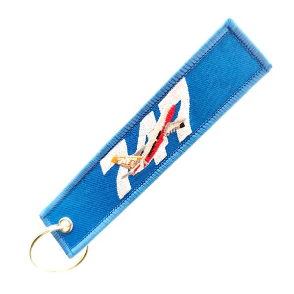 Cheap Military 747 Embroidered Key Fob - High-Density Fabric with Travel-Friendly Design for sale
