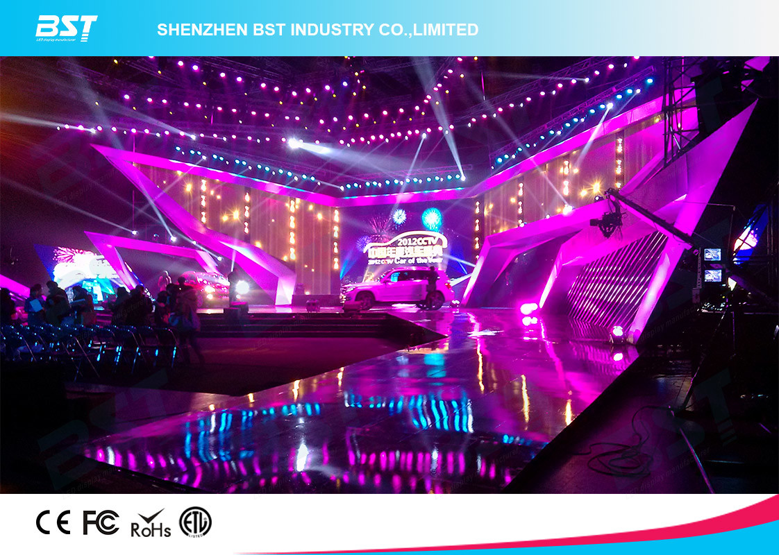 SMD 1R1G1B Rental LED Display Screen , P4.81 Indoor Led Billboard Die Casting aluminum