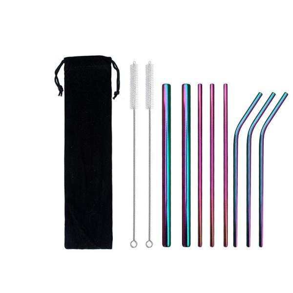 Food Grade Water Bottle Accessories 18/8 Stainless Steel Drinking Straw With