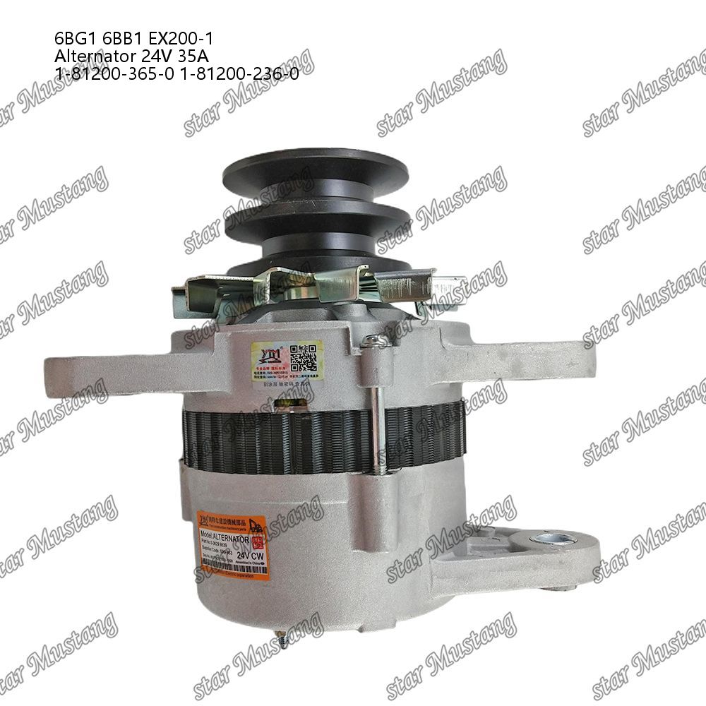 Alternator 6BG1 6BB1 EX200-1 24V 35A 1-81200-365-0 1-81200-236-0