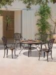 Outdoor Dining Table Patio Barbecues Grain Table And Chair Set For Garden