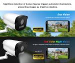 CCTV Camera Human Motion Waterproof IP Bullet Camera Outdoor P2P 2k Full Color