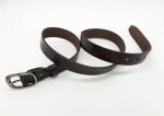 Ladies Flower Leaves Embossed Leather Belt 2.2cm Width