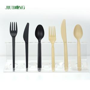Quality Plastic PLA Biodegradable Disposable Cutlery Bagasse Eco Friendly Disposable Flatware wholesale