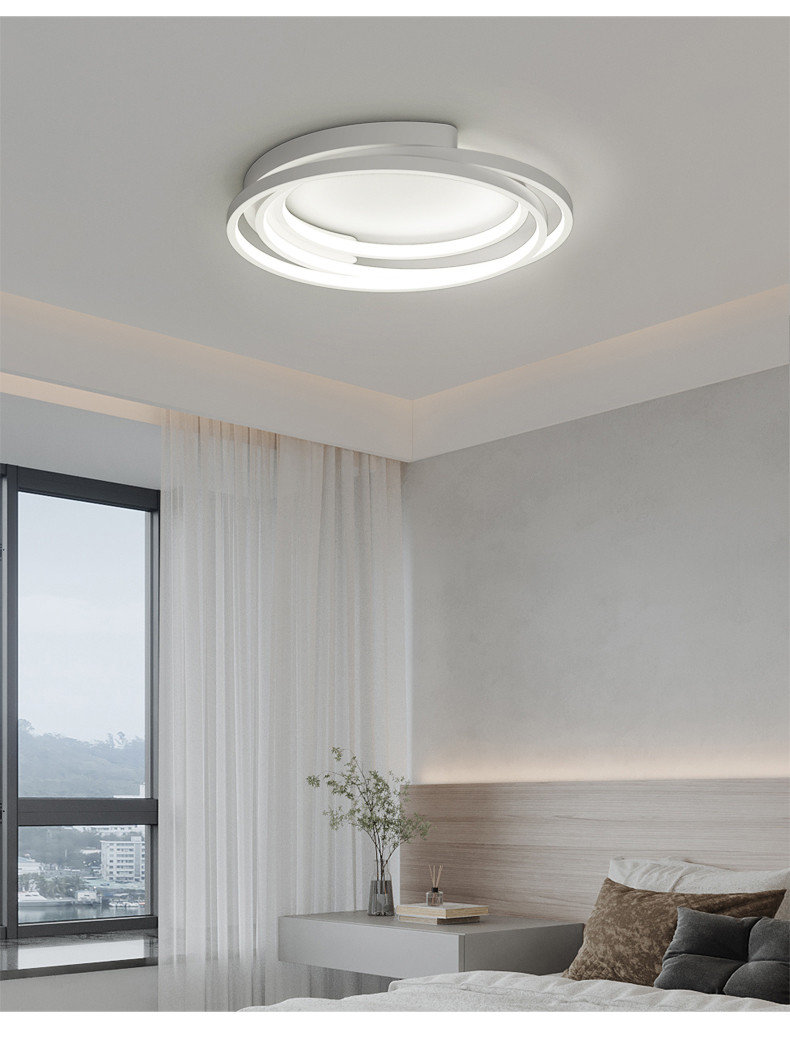 Modern Creative Wrought Iron Ceiling Lights Atmosphere Living Room ring Ceiling Lights(WH-MA-249)