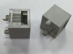 6P2C Female Vertical RJ45 Connector Through Hole Mounting
