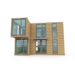 Modern Double-Story Prefab Farmhouse for Outdoor Office Residential Made from
