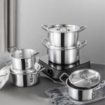 Hot Sale Restaurant Soup Pot Aluminum Cookware Stock Pots Cooking Ware Set