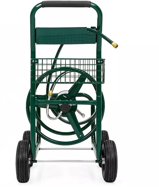 High Capacity Hose Reel Cart GW 16.8kg Holds Up To 200 Feet Of 5/8-inch Hose with Ergonomic Handle