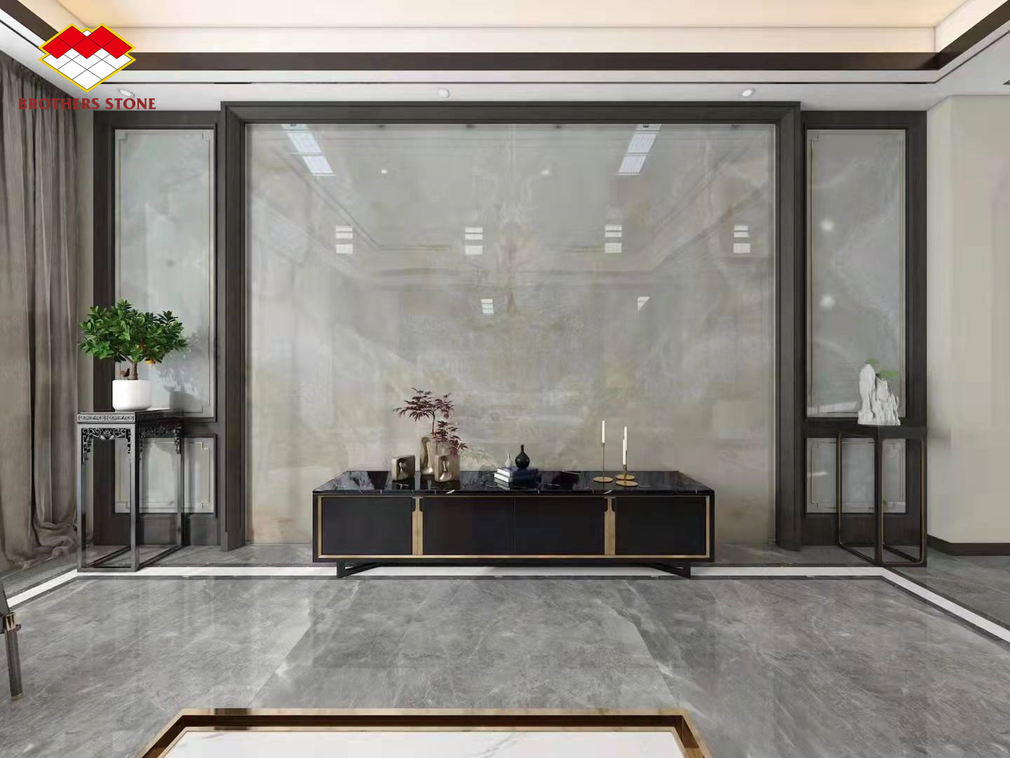 Backlit Royal White Onyx Marble Slab for Customizable Table Countertop and Wall Panel