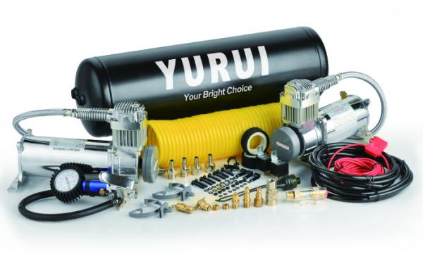 Heavy Duty Dual High Output Air Compressor Air Systems With 2.5 Gallon Tank 12v