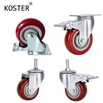 3inch 4inch 5inch PU/PVC Double Bearing Furniture Wheel Customization Trolley