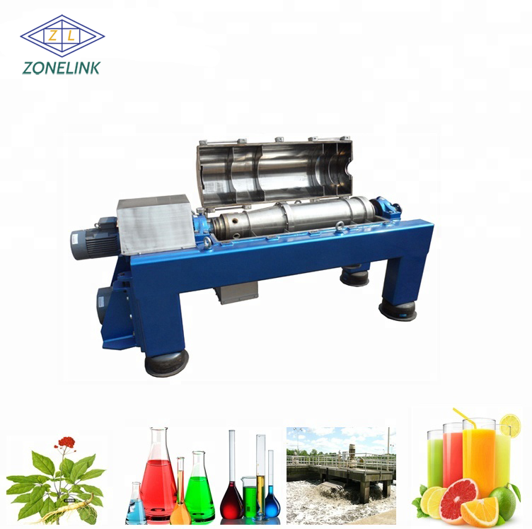 stainless steel 316L whey fines Herbal s Screw sedimentation decanter centrifuge for wastewater treatment