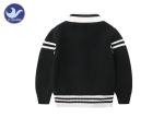Anti - wrinkle Kids Sweater Coat With Pockets / Autumn Baseball Uniform