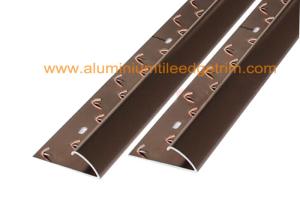 Quality Single Sided Metal Carpet Gripper Strips Chrome Carpet Door Bars Matt Anodised wholesale