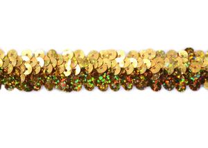 Quality GZ005 Dance Dress Golden Sequin Ribbon Trim wholesale
