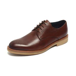 Quality Brown Lace Up Anti Odor Breathable Mens Dress Shoes wholesale