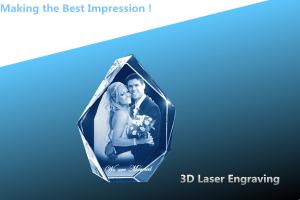 Quality 3D laser CRYSTAL/crystal photo frame/laser engraving photo frame wholesale