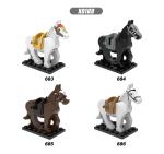 Plastic kids toys compatible with legoinglys action war horse mini figures