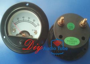 Quality DC 100MA Tube AMP Parts Round Moving Coil Panel Meter For Vintage Tube Amp wholesale