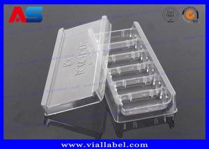 Quality Clear Transparent Tray Packaging Medication Blister Packs For Glass Vials , Engrave Words Blister wholesale