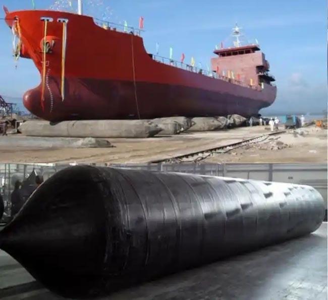 0.6M - 2.8M Cord Fabric Layer Marine Rubber Airbags Ship Launching Airbags